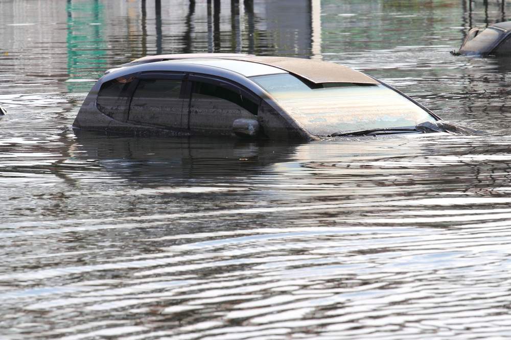 flooded cars 